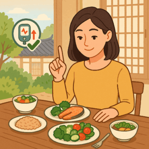 Read more about the article 혈당 스파이크 예방 식단과 식사 순서 전략 – 당뇨 예방을 위한 과학적 방법